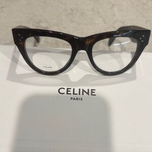 Celine Brown Cat-Eye Glasses